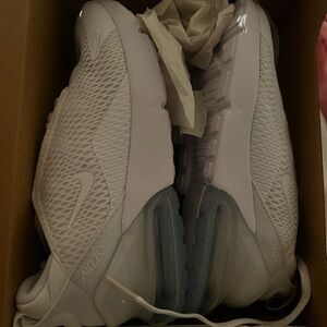 Nike Air Max 270 PS White Metallic Silver Sneakers